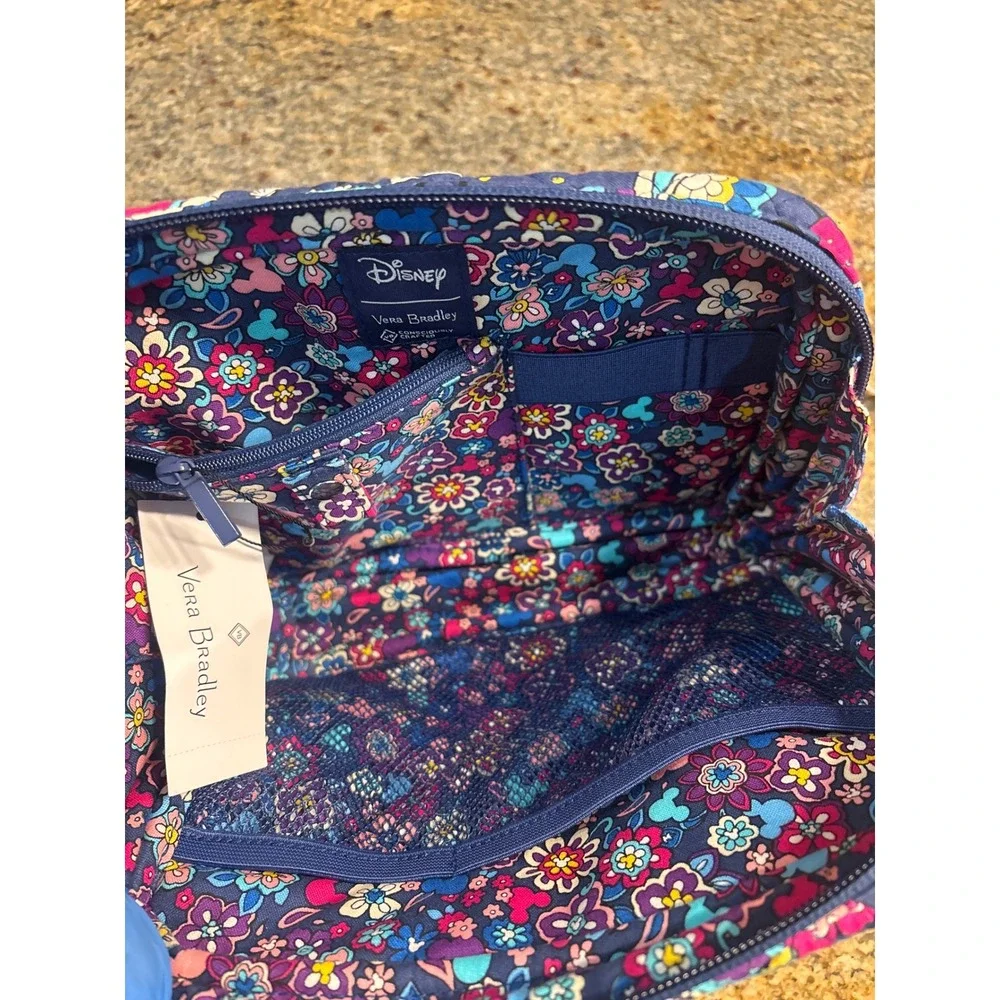 NWT Vera Bradley Disney Sensational Six Paisley Quilted Cotton Tech Bag
